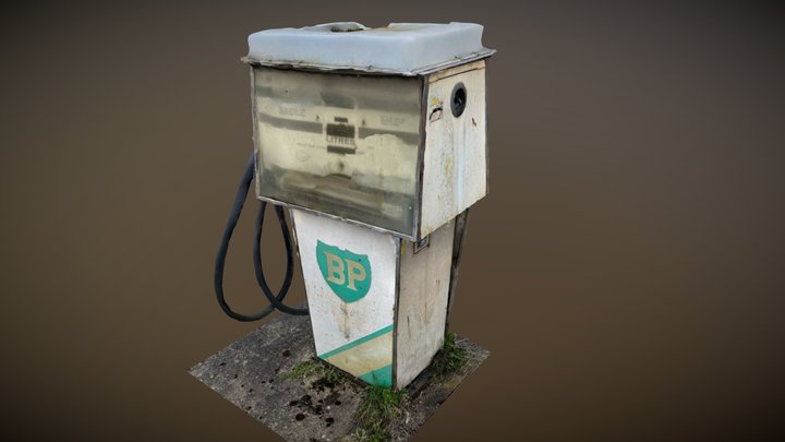 BP petrol gasoline pump 3D Model