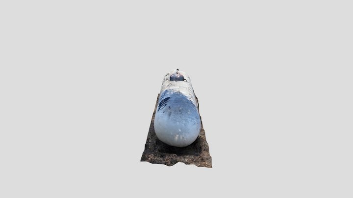 Railroad propane tank 3D Model