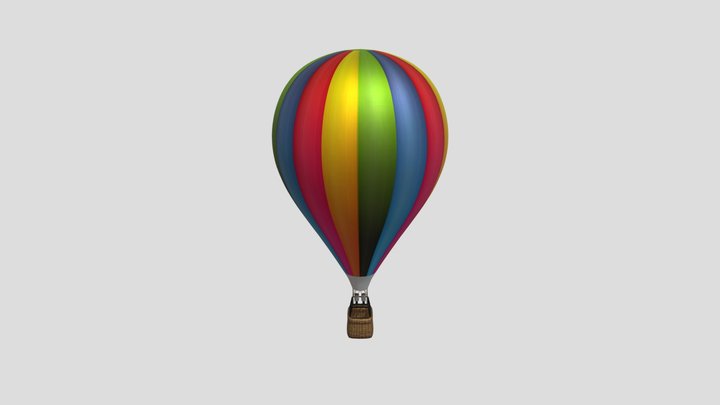 Hot Air Balloon 3D Model