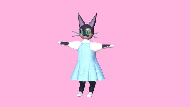 Little Victorian Cat 3D Model