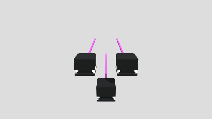 Wither Storm Heads 3D Model
