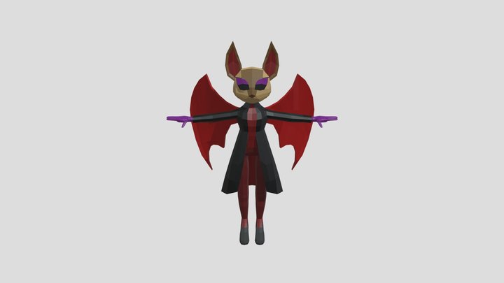 Furry Vampire 3D Model