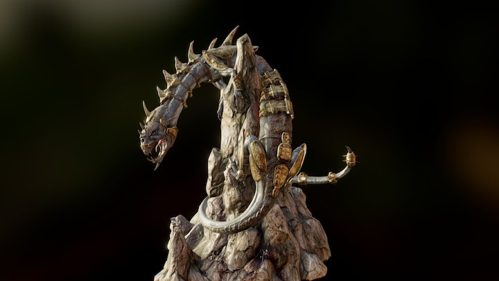 Paladin's Curse - The Beast - polycount contest 3D Model