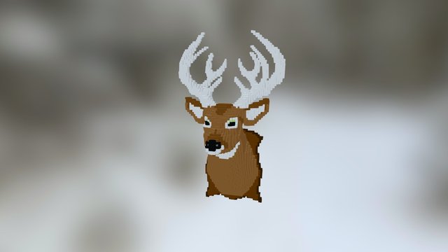 Hunting Trophy - Deer 3D Model