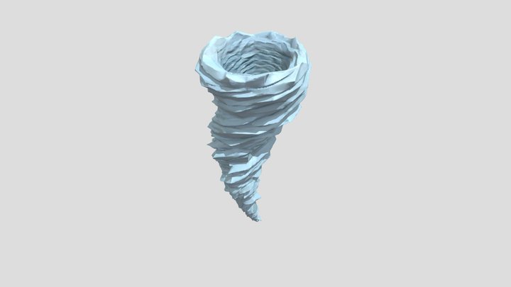 Lowpoly tornado 3D Model