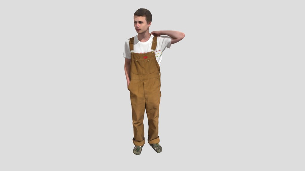 Young Boy In Jumpsuit