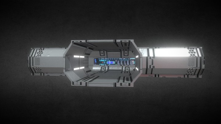 Modular Hallway T-connector Type 01 – Free 3D Model STL