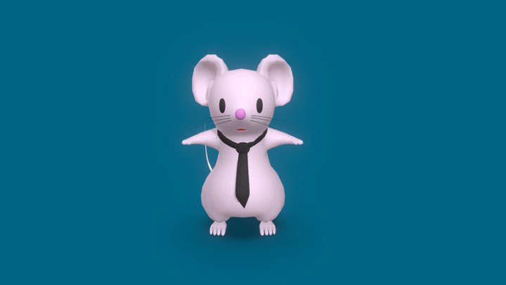 Playful 3D Mouse Model - Cute & Charming 3D Model