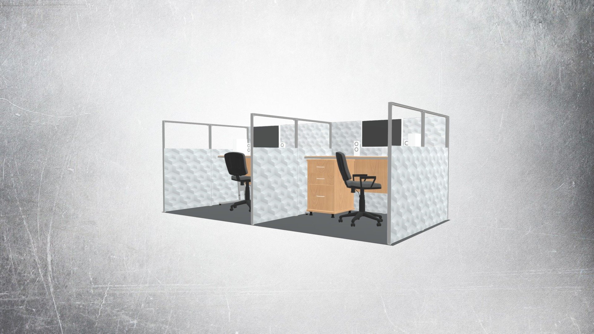 QSEG Cubicle - Double - Print+TPU A