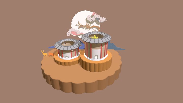 Chinese Mid Autumn Festival moon cake scene