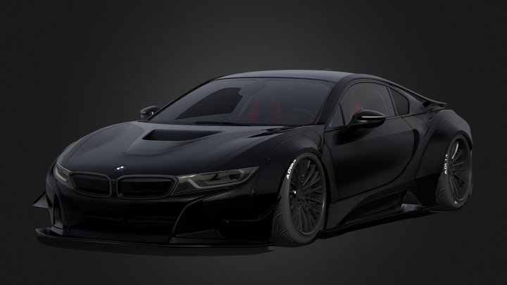 BMW i8 Liberty Walk 3D Model