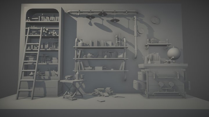 Shelfbloking2 3D Model