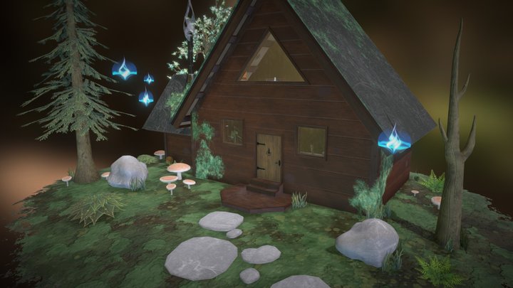 Witch Cabin Scene - Capstone Project 3D Model