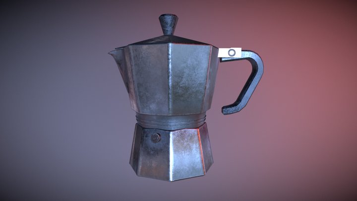 Old Moka Pot 3D Model