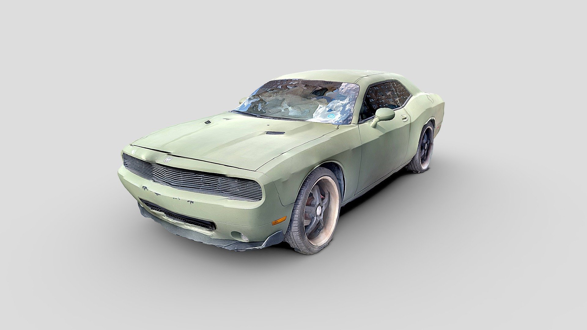 Day 134: Matte Green Dodge Challenger