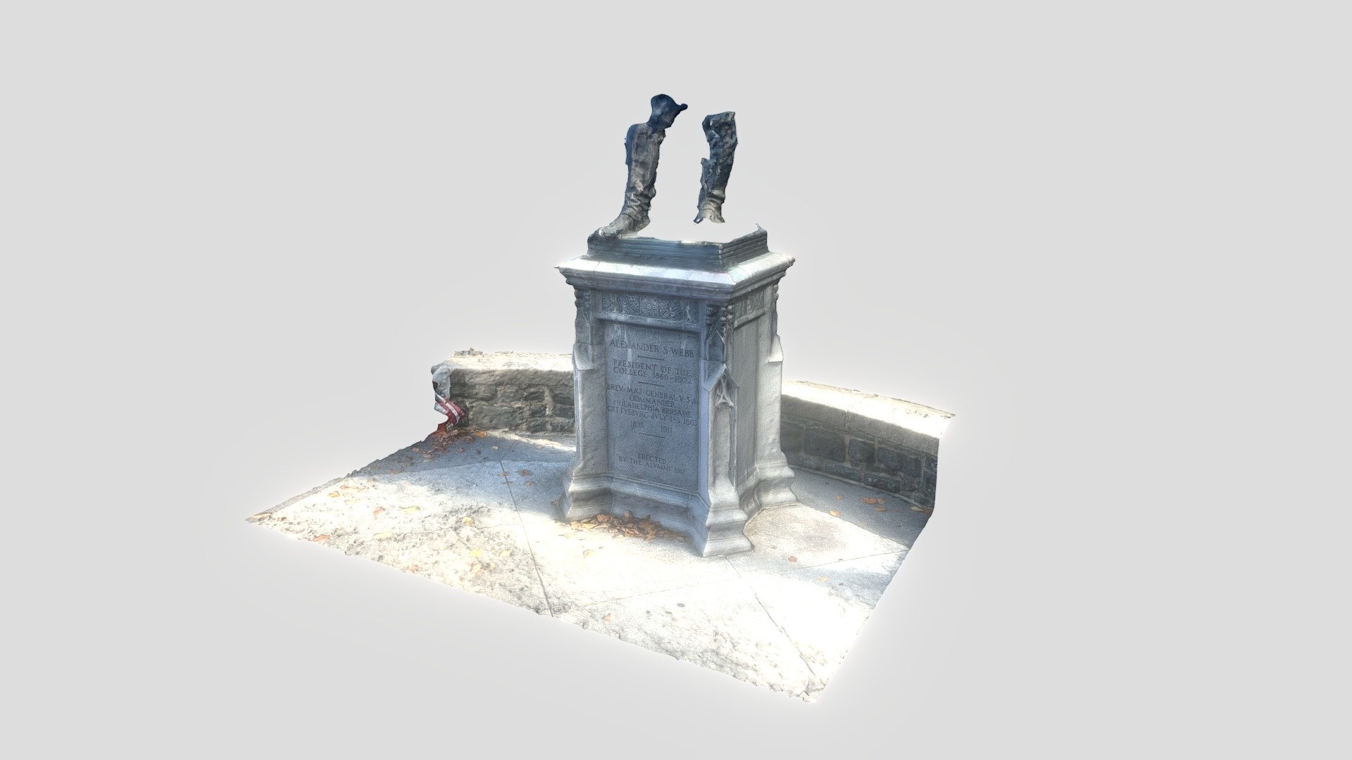 University Statue Base 3D model by Arthur NY (ArthurYoungSpivey