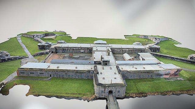 Memorial of the Fortress of Breendonk 3D Model