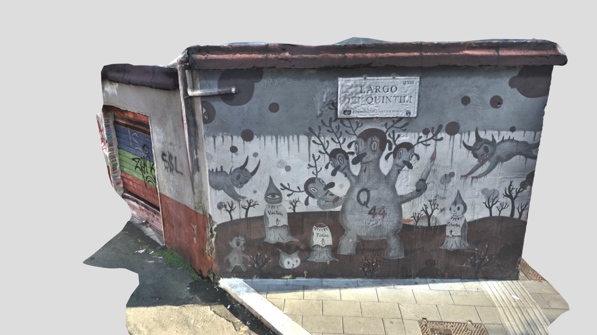Gary Baseman's artwork in Rome