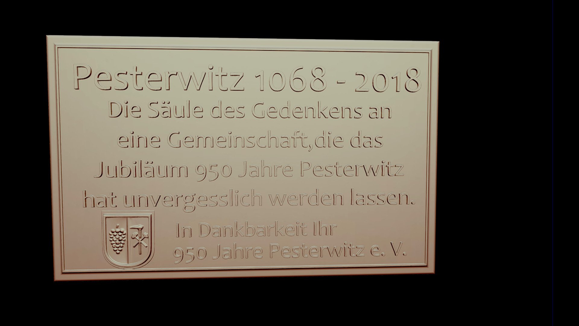 Modell Schrifttafel