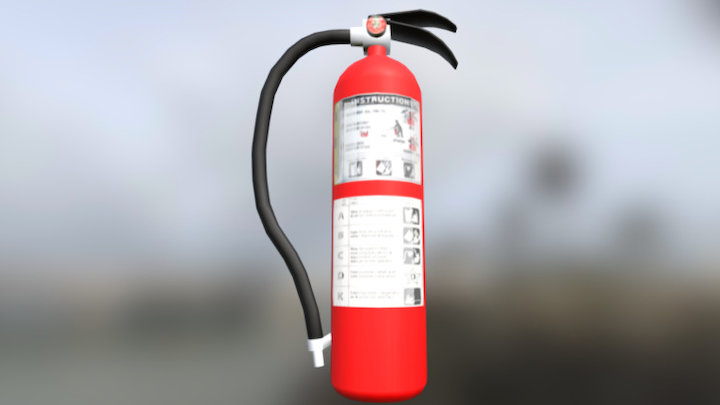 Extintor Incendio 3D Model