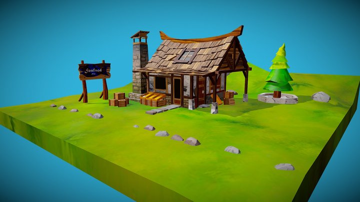 The Shop (seafood shop) 3D Model