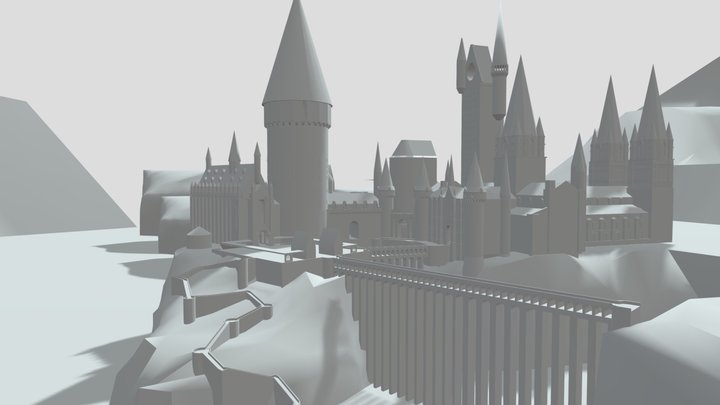 Hogwarts Source 2 WIP 3D Model