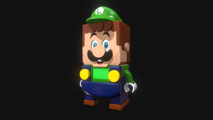 lego Luigi 3D Model