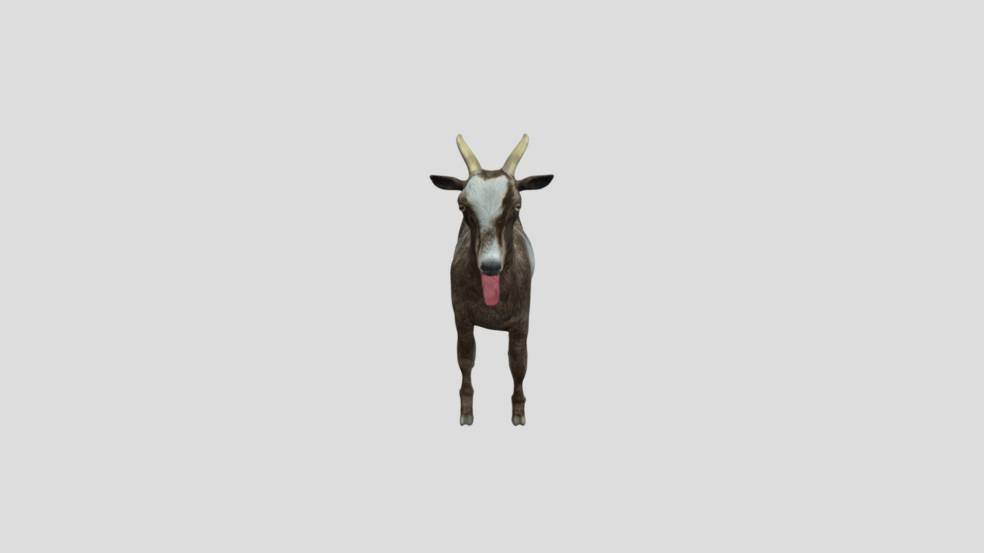 Goat Sim Brown Goat - Download Free 3D Model By Octane Reboot (@Redwthr ...