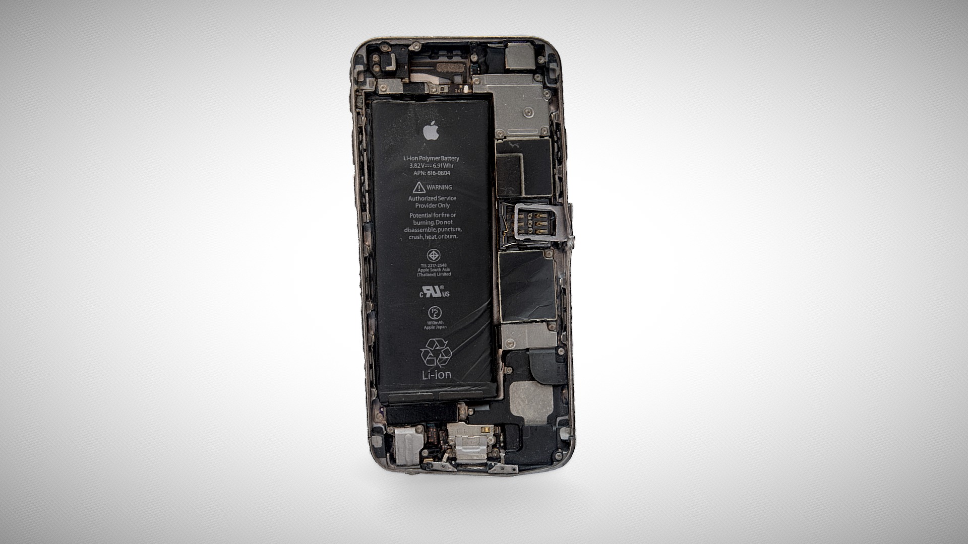 3D model Please help! I’ve broken my iPhone. - This is a 3D model of the Please help! I’ve broken my iPhone.. The 3D model is about a black electronic device.