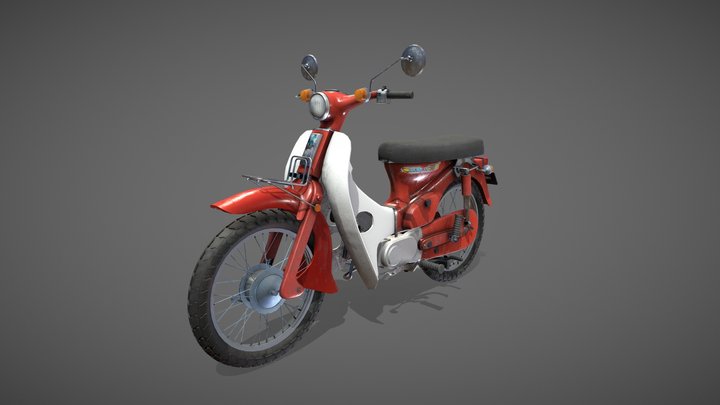 Honda C70 3D Model