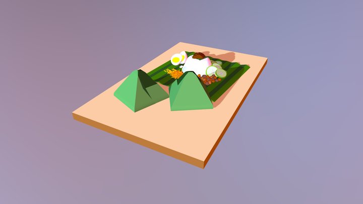 Nasi Lemak 3D Model