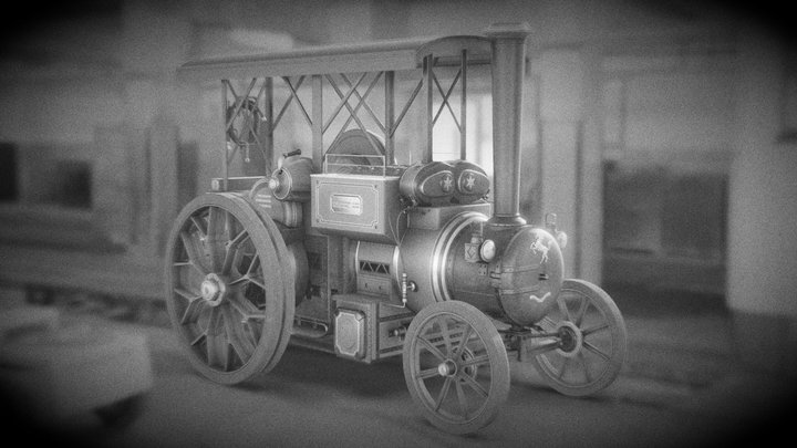 Steam Tractor - Aveling Barford 3D Model