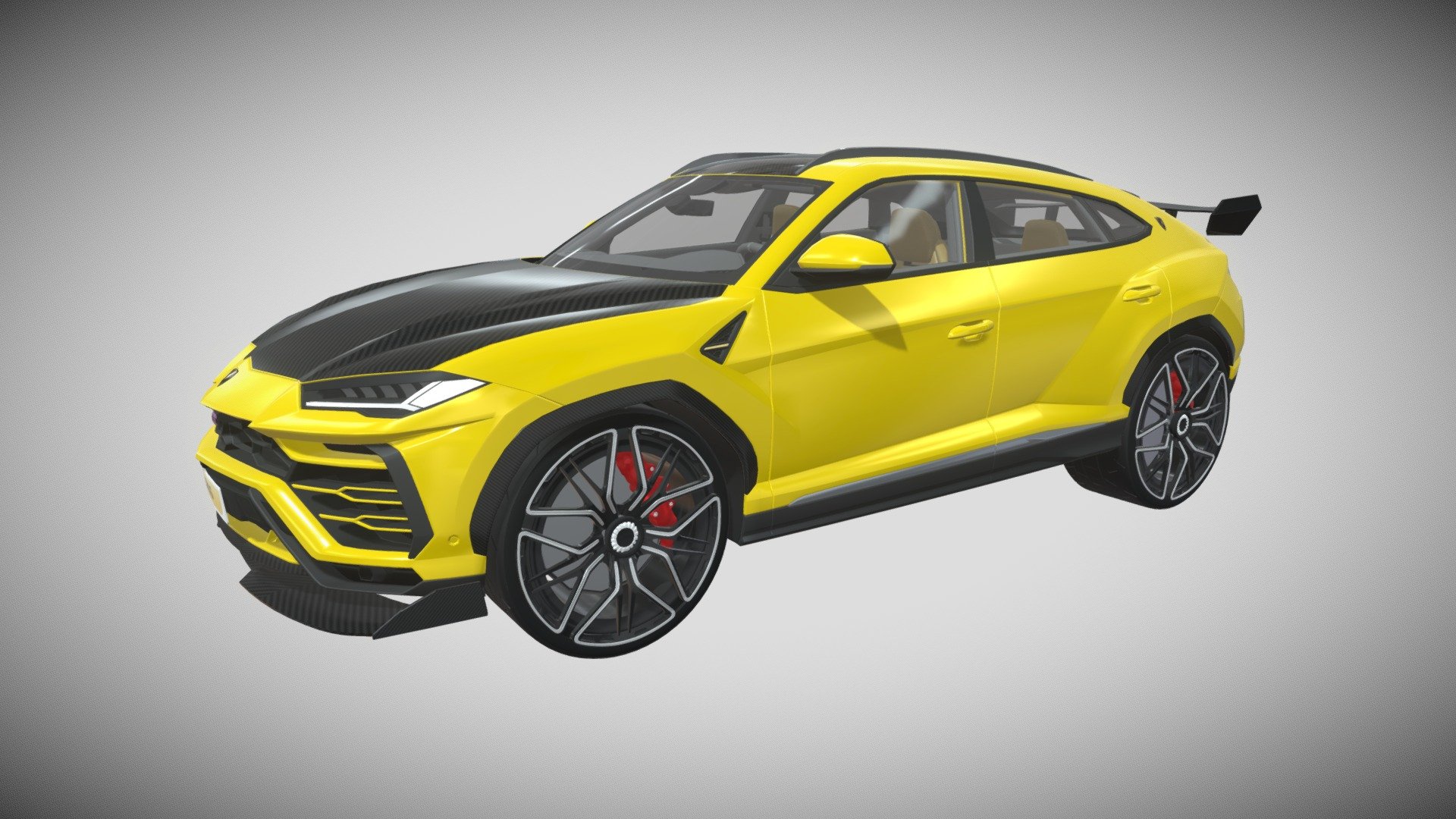 LAMBORGHINI URUS carbon fiber - 3D model by eurogral [a119dab] - Sketchfab