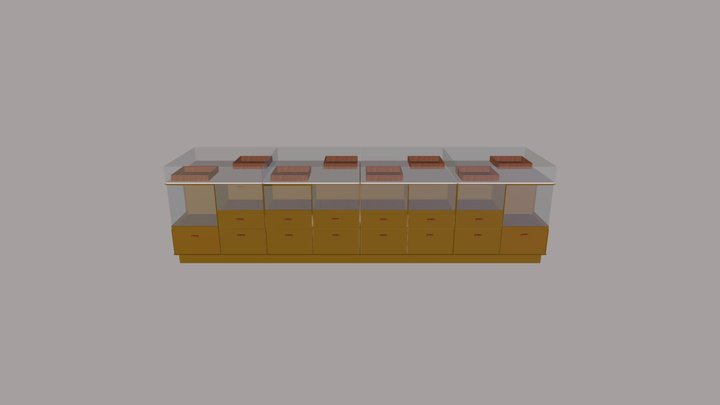 Vitrine Monaco 3D Model
