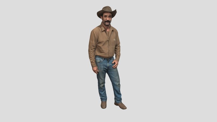 Dusty Cowboy Portrait – Modèle 3D gratuit STL