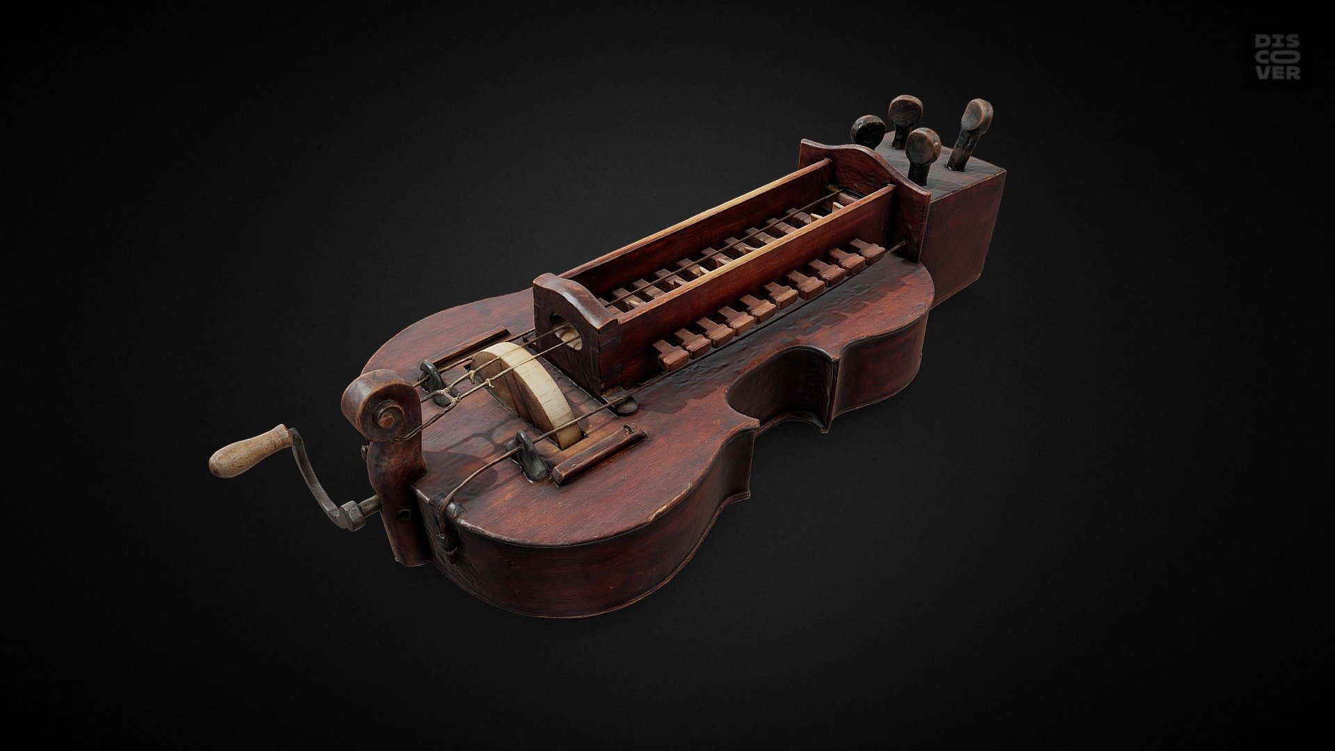 Колісна ліра Лисенка - 3D model by eMuseum [a11b71b] - Sketchfab