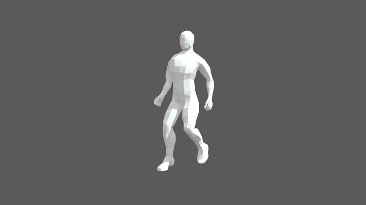 Maya Walk Cycle Assignment 3D Model