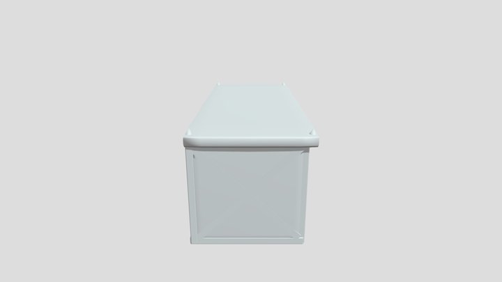LowPoly Chest 3D Model