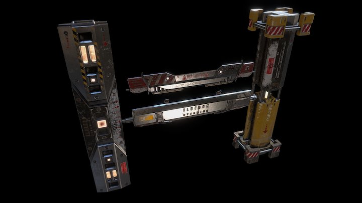 Pillars & Panels Vol.1 - SECIIIU 4 3D Model
