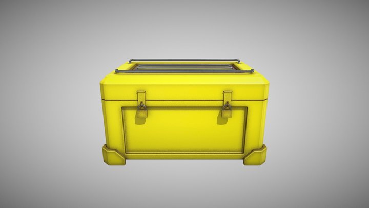 High-Poly Tactical Supply Box - Game Asset 3D Model