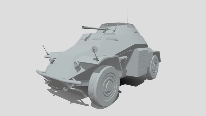 Sd.Kfz.222 3D Model