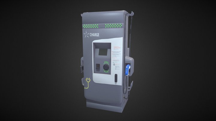 Electric charging station 3D Model