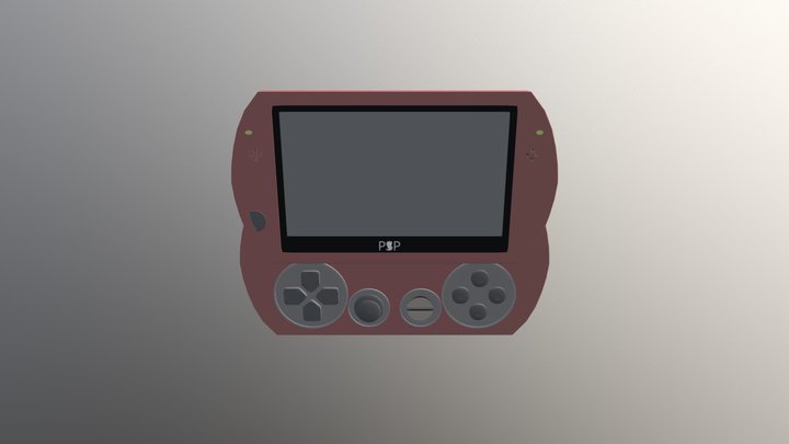 PSP Go 3D Model