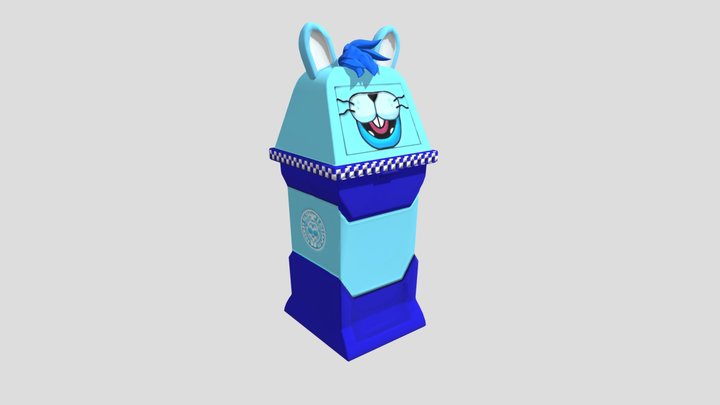 Glamrock Bonnie TrashCan 3D Model
