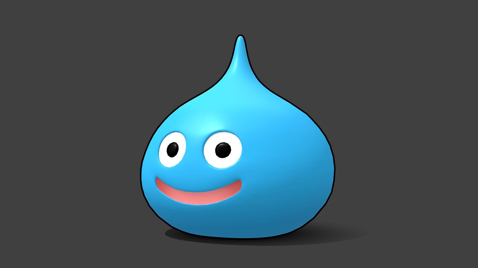 Dragon Quest Slime Buy Royalty Free 3d Model By Kristin Mays