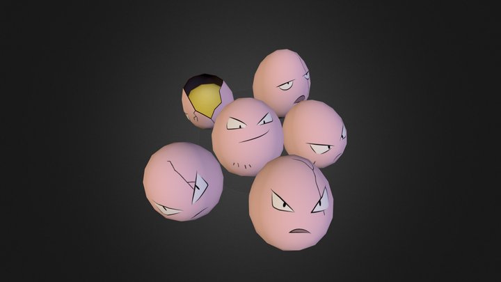 102 - Exeggcute 3D Model