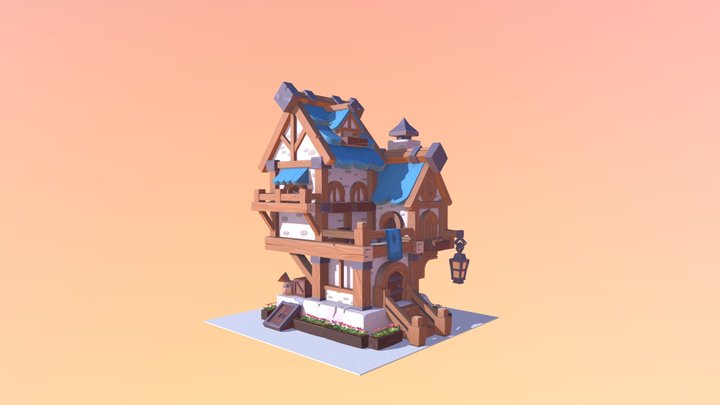 3D modelled Shack 3D Model