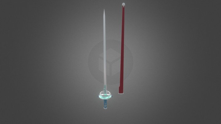 Asuna's Sword (Lambent Light) Fan Model 3D Model