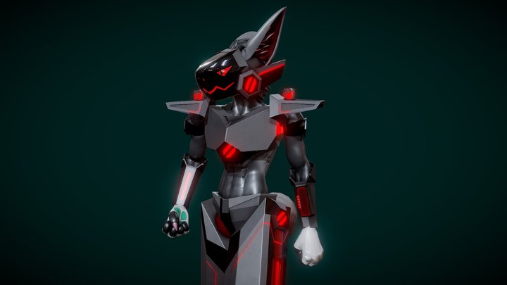 Protogen Kiwi - 3D model by L.u.X (@L.u.X) [57582b4]