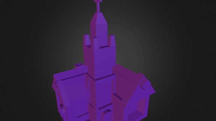 Church_LowPoly 3D Model